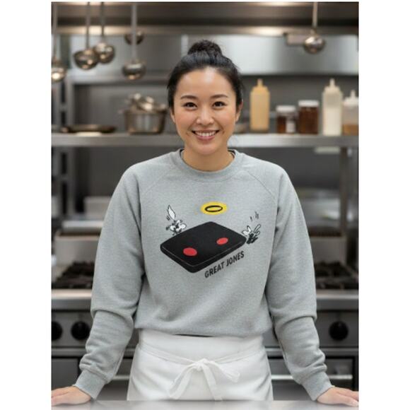 Great Jones Tops - Great Jones Gray Sweatshirt – Size Large, Cozy & Casual